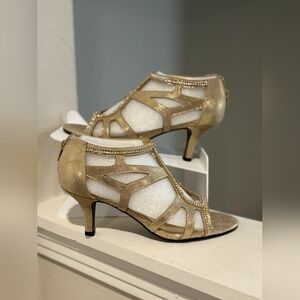 Elegant Gold Women's Heels